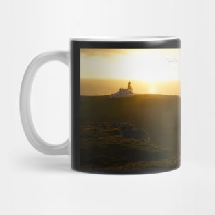 Sunset Lighthouse Scotland Mug